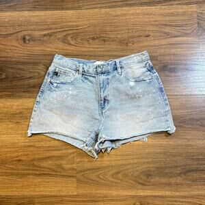 KanCan Mid-Rise Cutoff Denim Shorts Size 9 Blue Jean